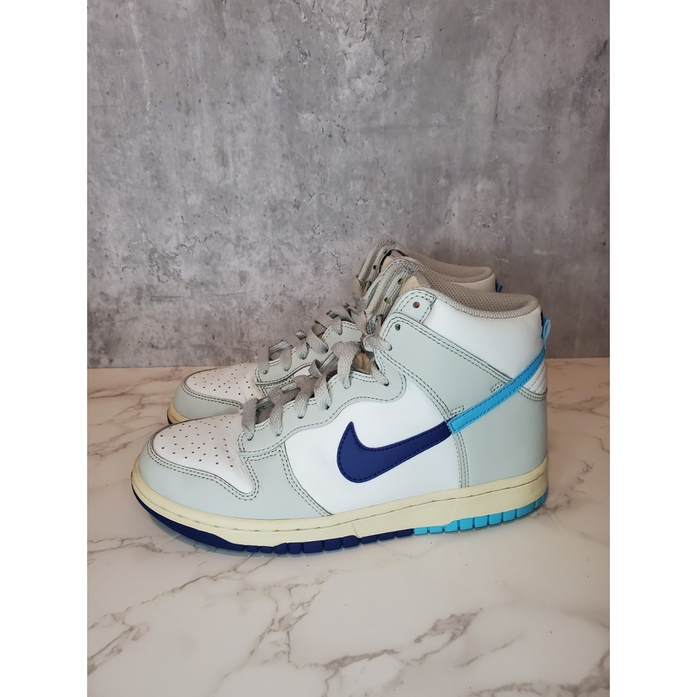 Nike Dunk High Retro SE GS 6Y Summit White Blue Royal Sneakers